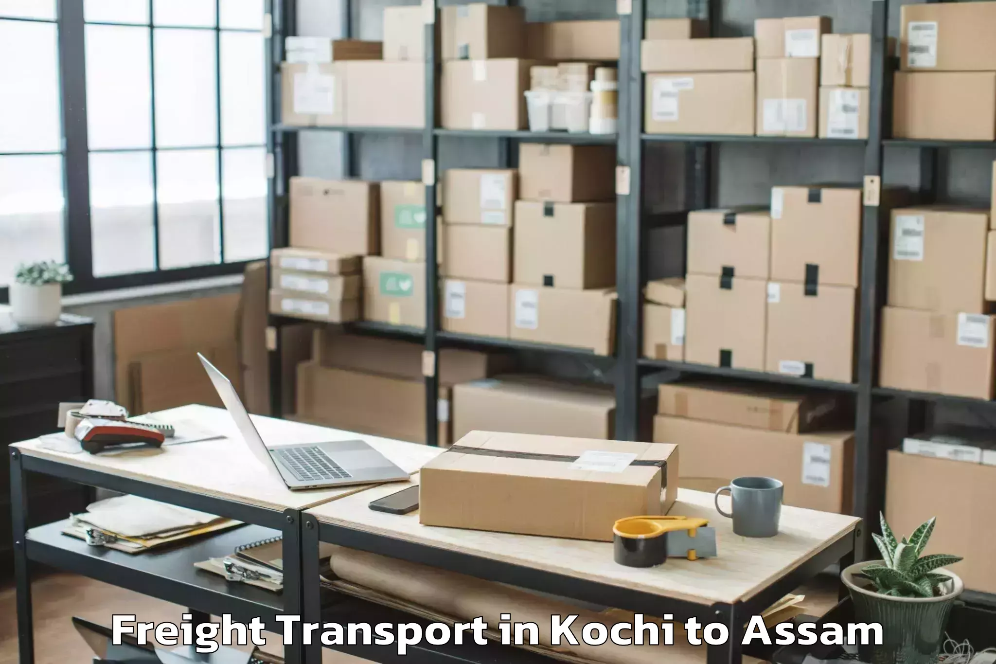 Easy Kochi to Pachim Nalbari Freight Transport Booking